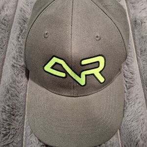 Gray Cap with Neon Green Logo